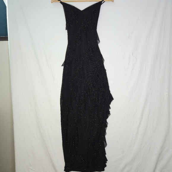 Dresses & Skirts - Ladies Long Shimmer Side Slit Spaghetti Strap Dress Size Small
